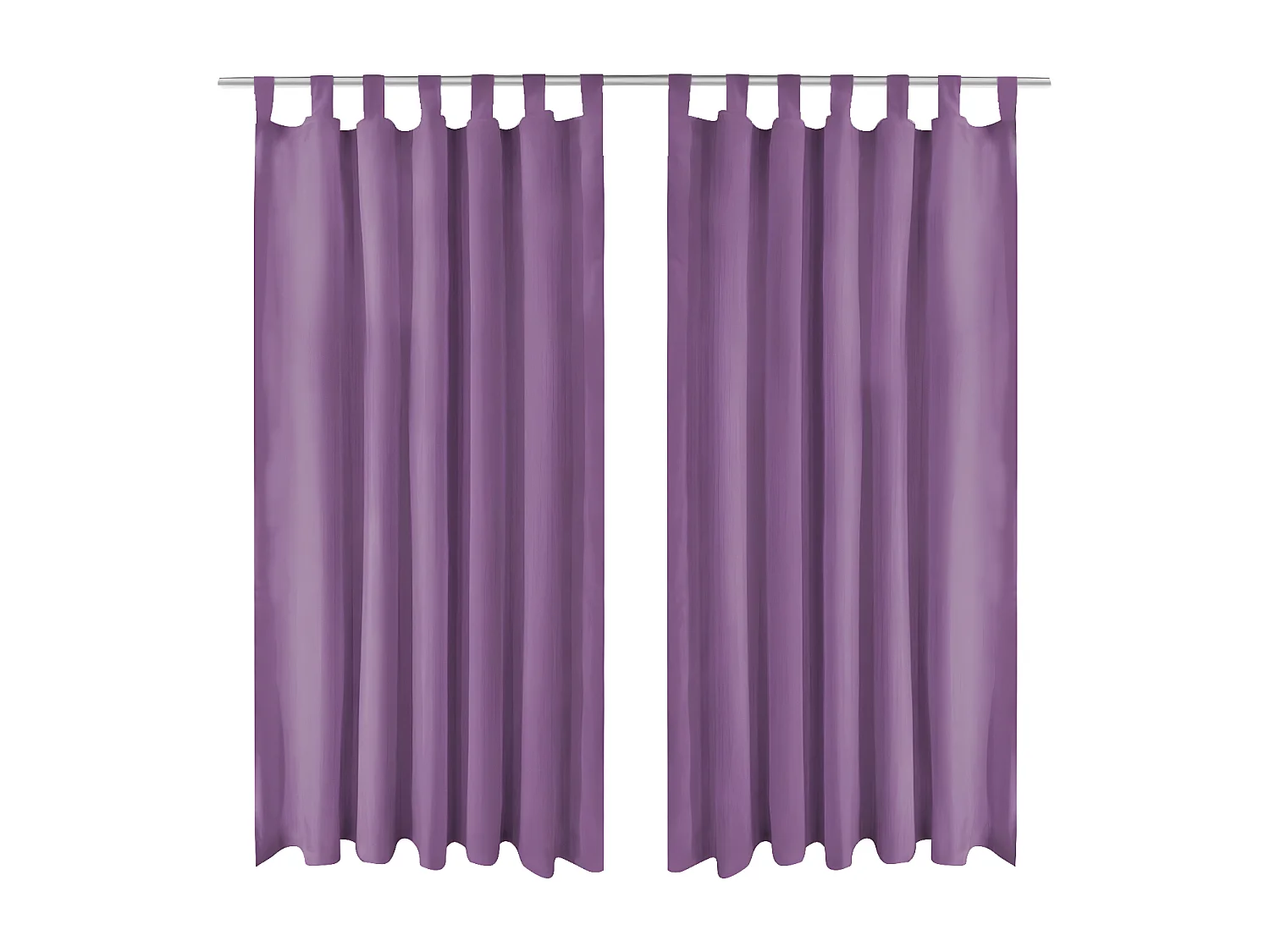 Rideau occultant avec boucles 2 pcs 140 x 175 cm Lilas QBH62849