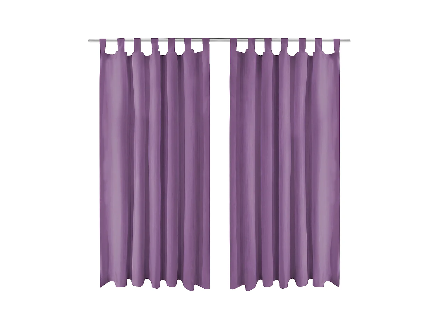 Rideau occultant avec boucles 2 pcs 140 x 175 cm Lilas QBH62849