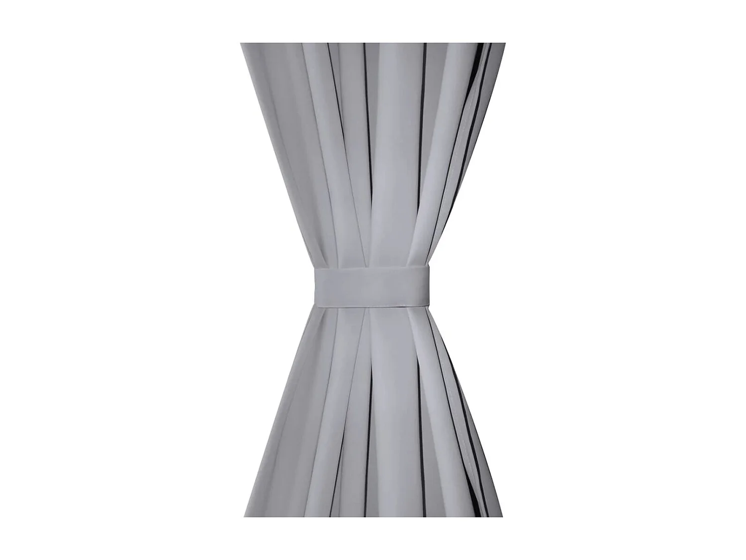 Rideau occultant 2 pcs avec œillets métalliques 135x175 cm Gris QBH53502