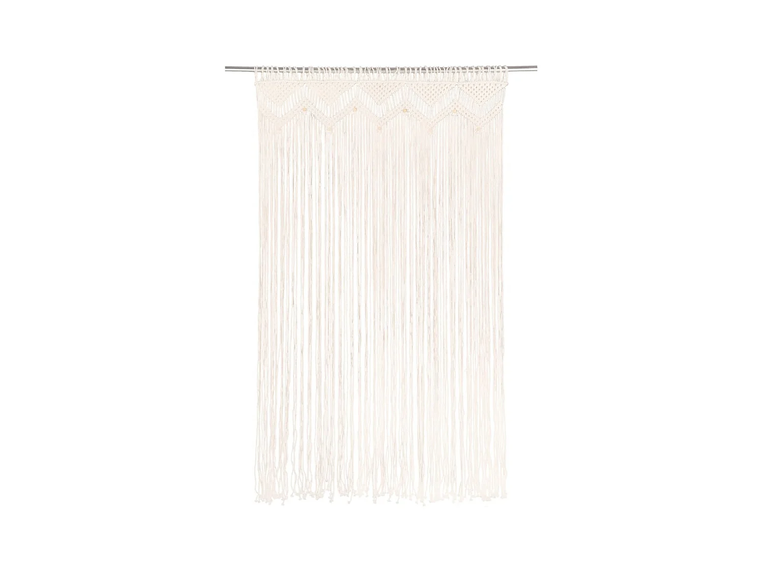 Rideau en macramé 140x240 cm Coton QBH28770