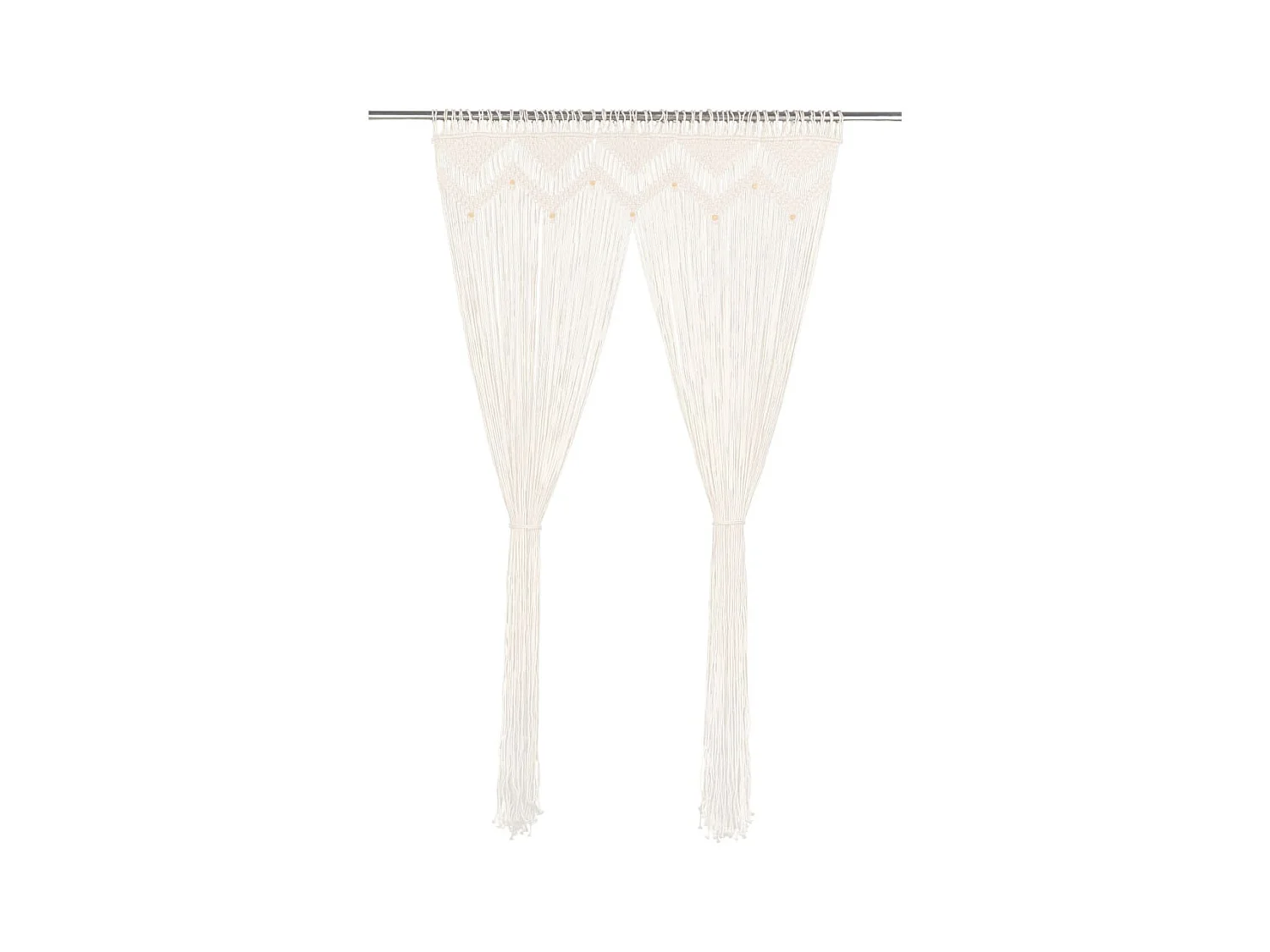 Gordijn macramé 140x240 cm katoen NL231352