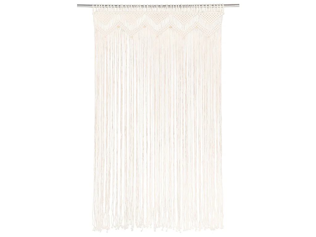 Cortina macramé 140x240 cm algodão PT502575