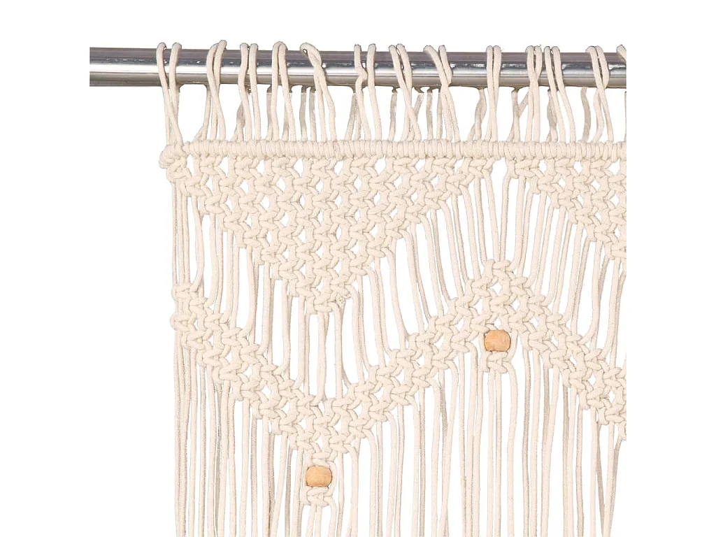 Cortina macramé 140x240 cm algodão PT502575