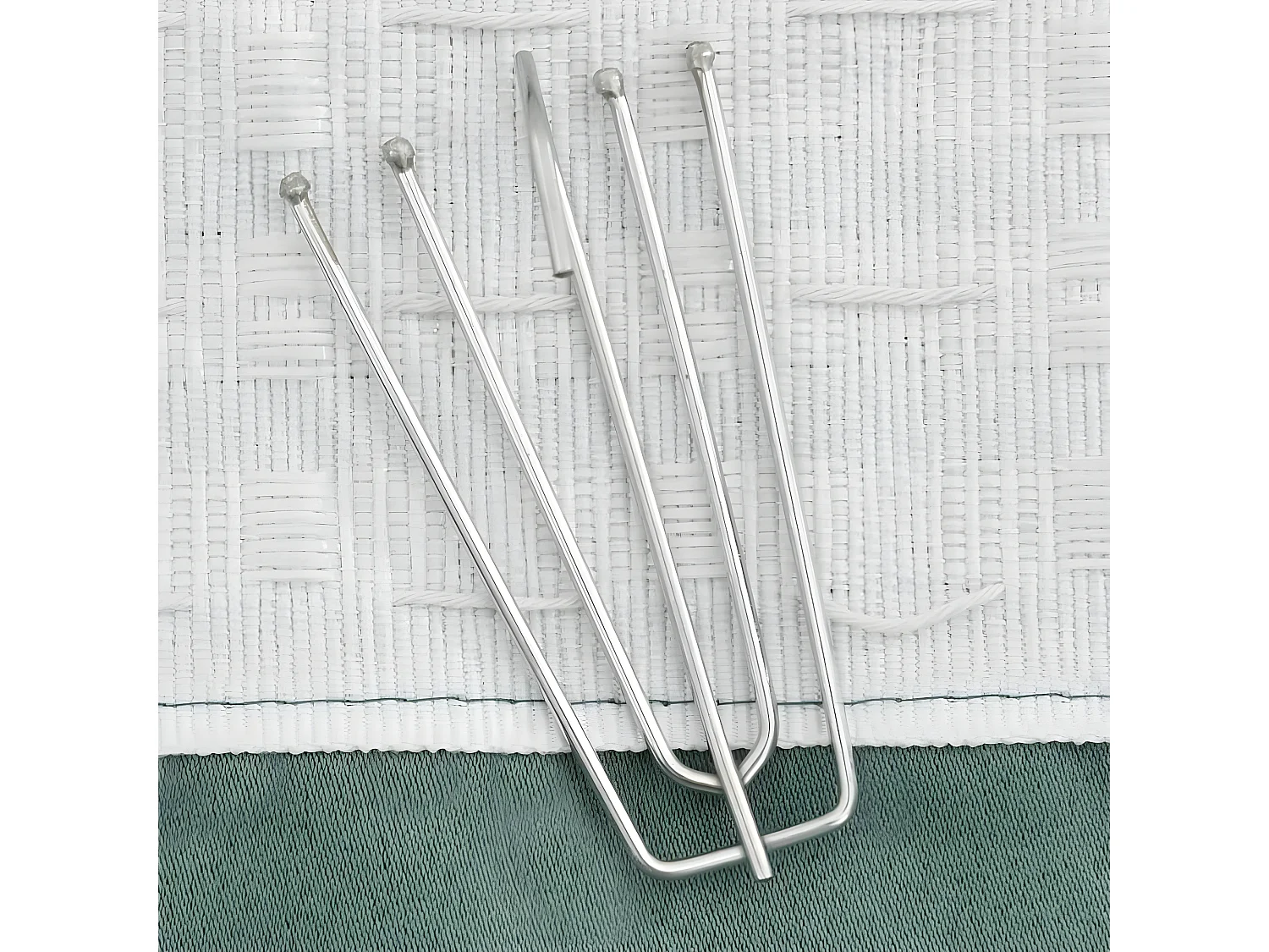 Rideau occultant d'aspect de lin avec crochets Vert 290x245 cm QBH52153