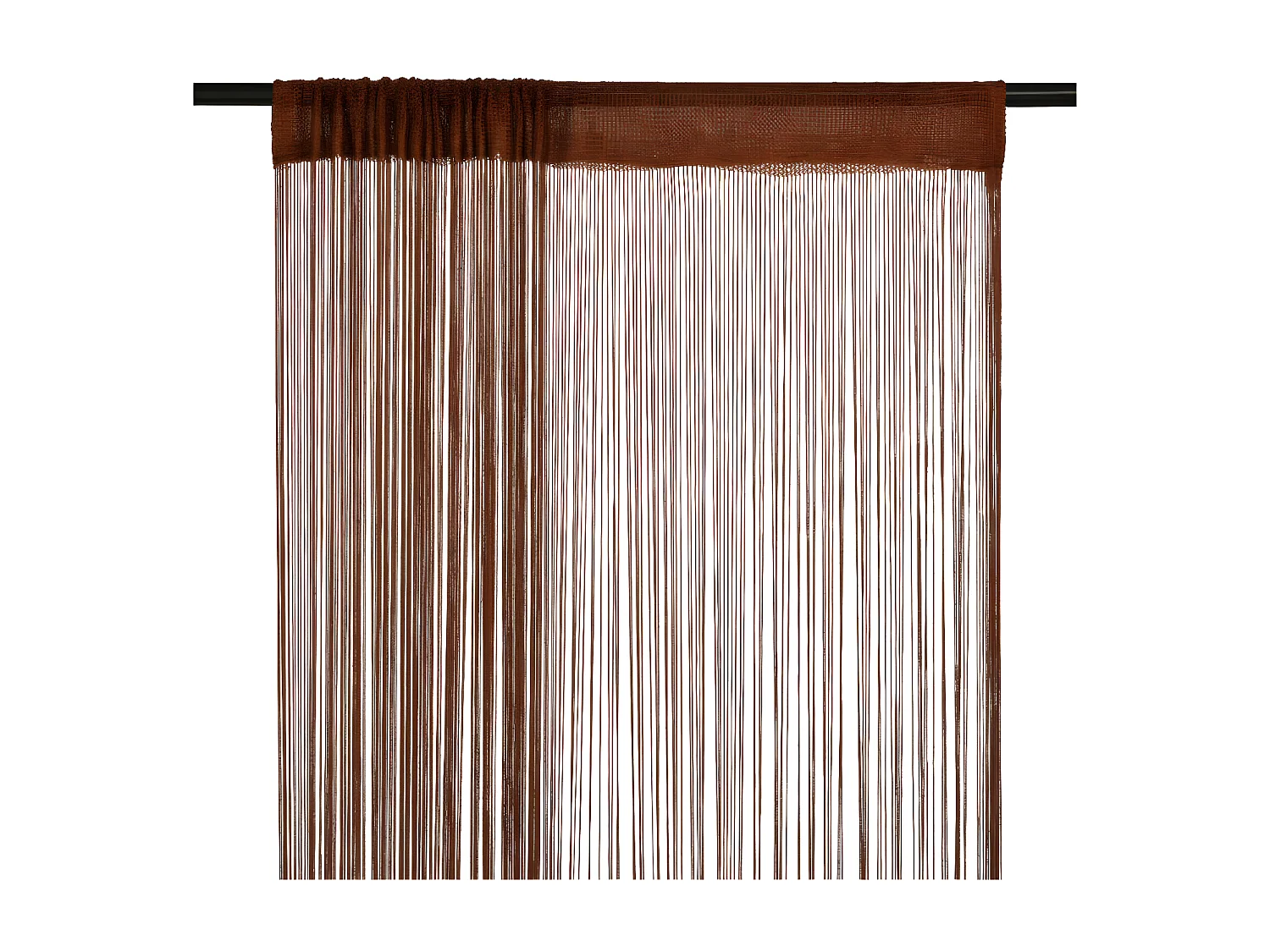 Rideau en fils 2 pcs 100 x 250 cm Marron QBH89439