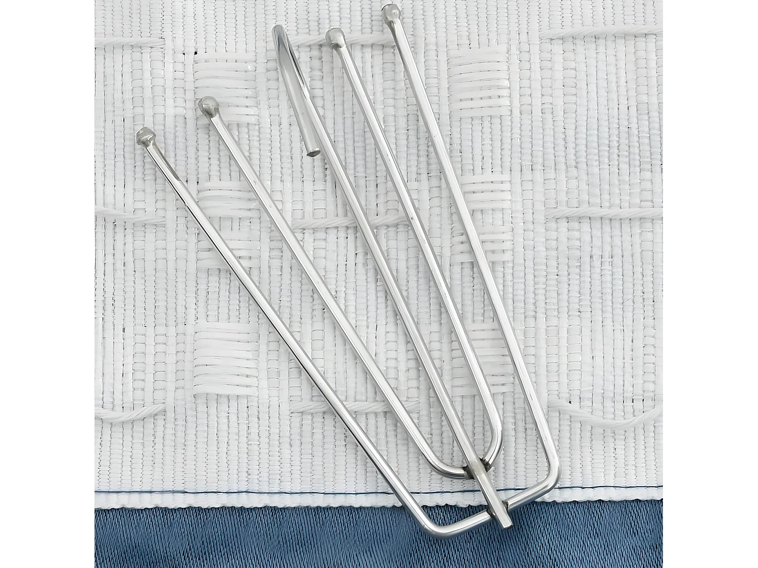 Gordijnen linnen-look verduisterend haken 2 st 140x225 cm blauw