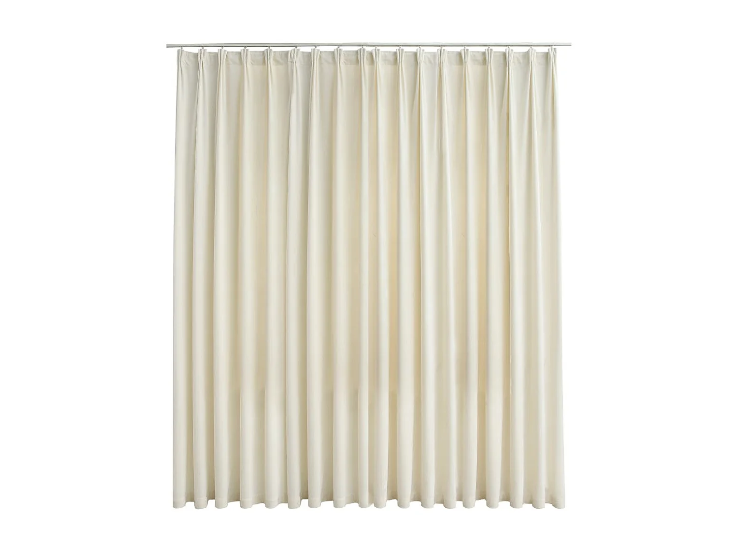 Rideau occultant avec crochets Velours Crème 290x245 cm QBH43000