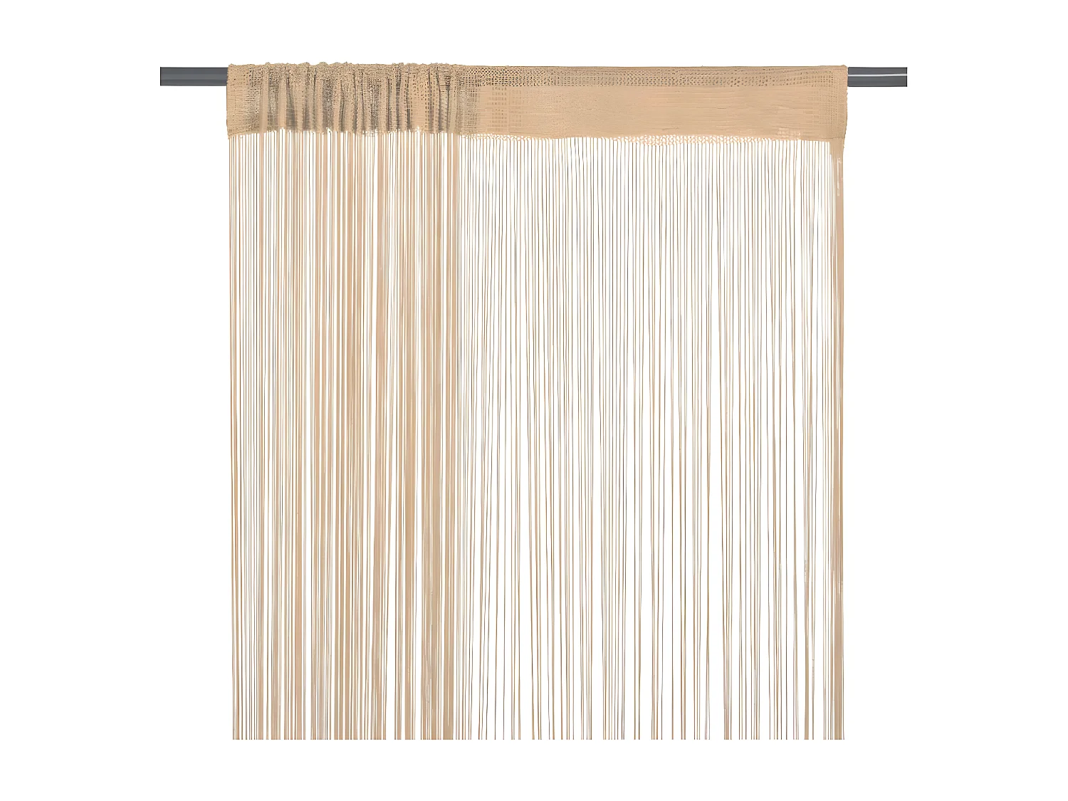 Rideau en fils 2 pcs 140 x 250 cm Beige QBH96778