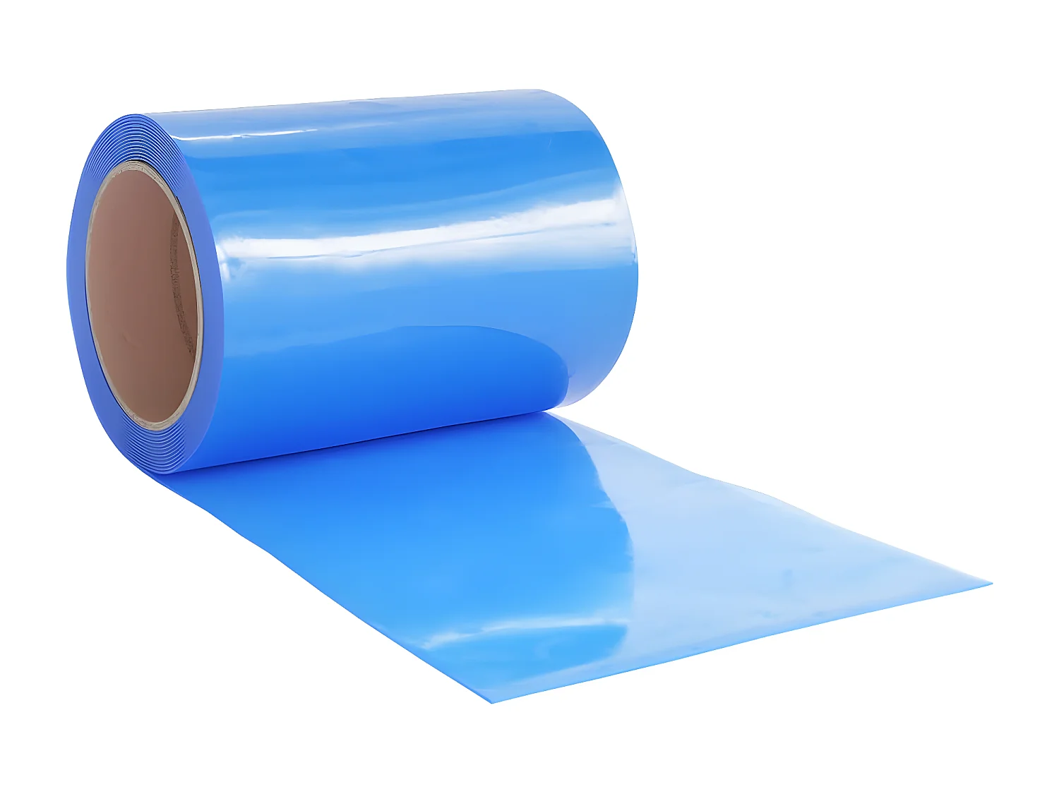 Tira de cortina para puertas PVC azul 300x2,6 mm 10 m ES701586