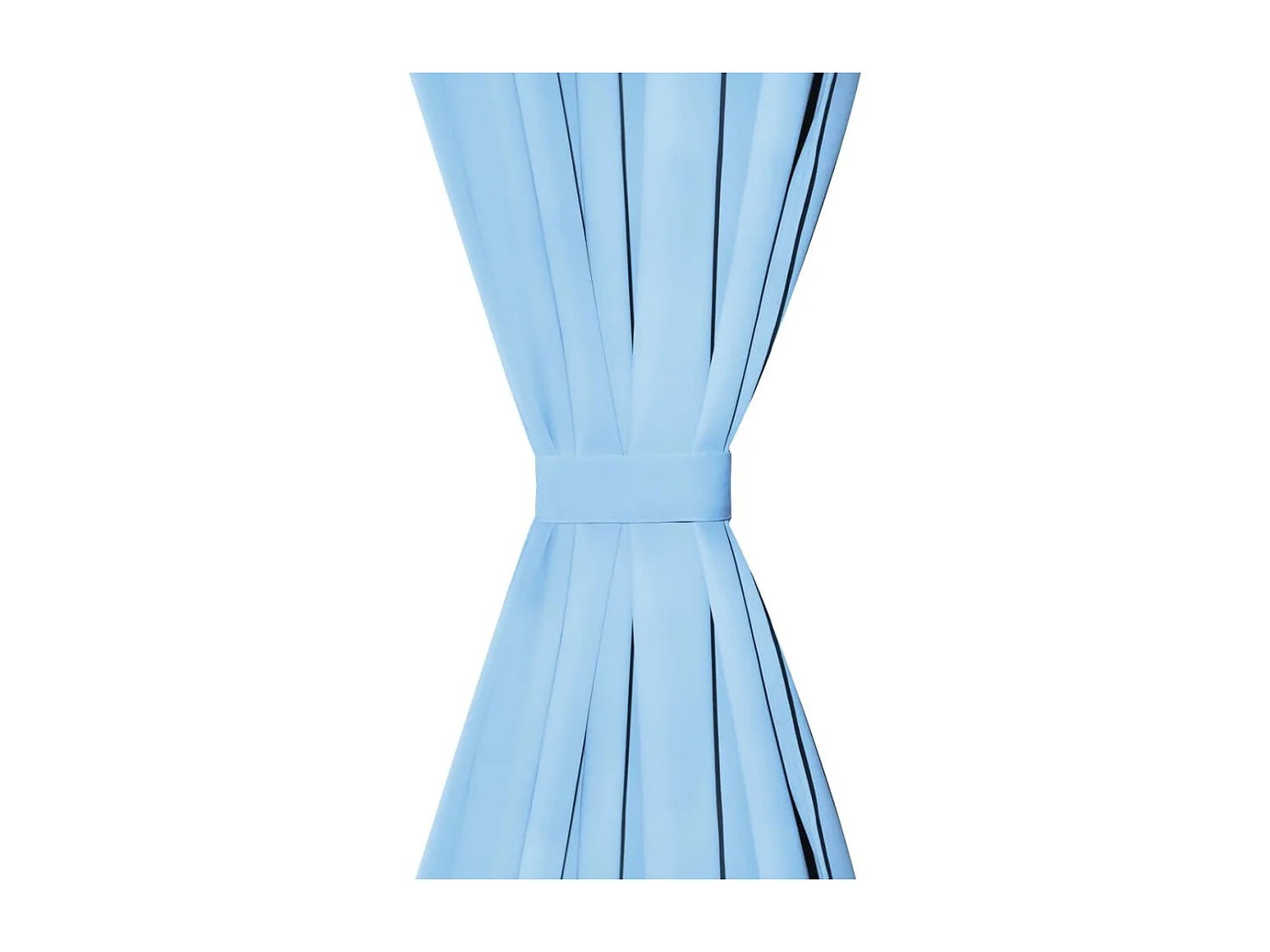 Rideau occultant avec boucles 2 pcs 140 x 175 cm Turquoise QBH22097