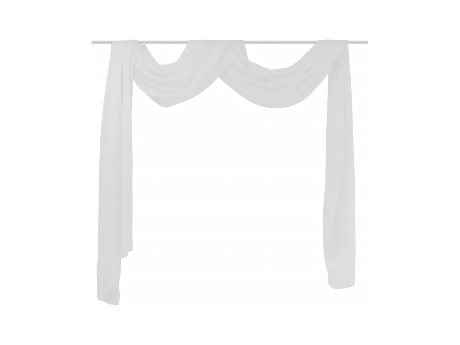 Rideau en voile fine 140x600 cm Blanc QBH44099
