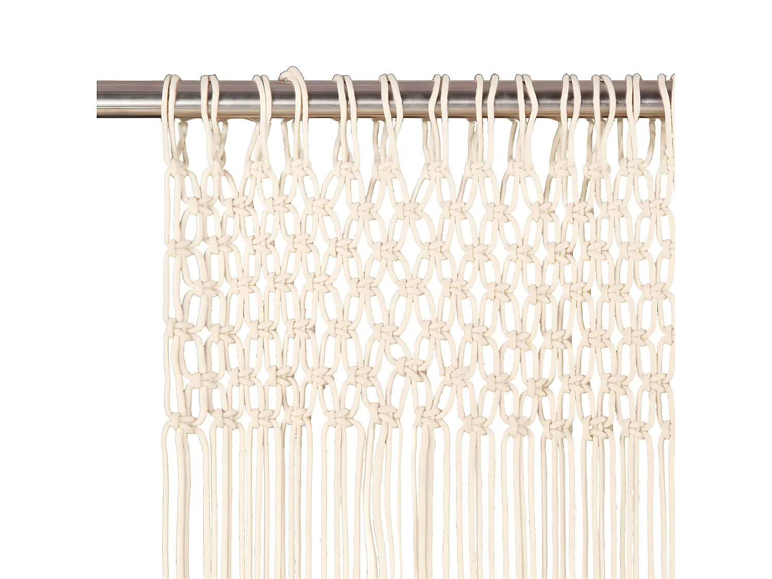 Rideau en macramé 140x240 cm Coton QBH33607