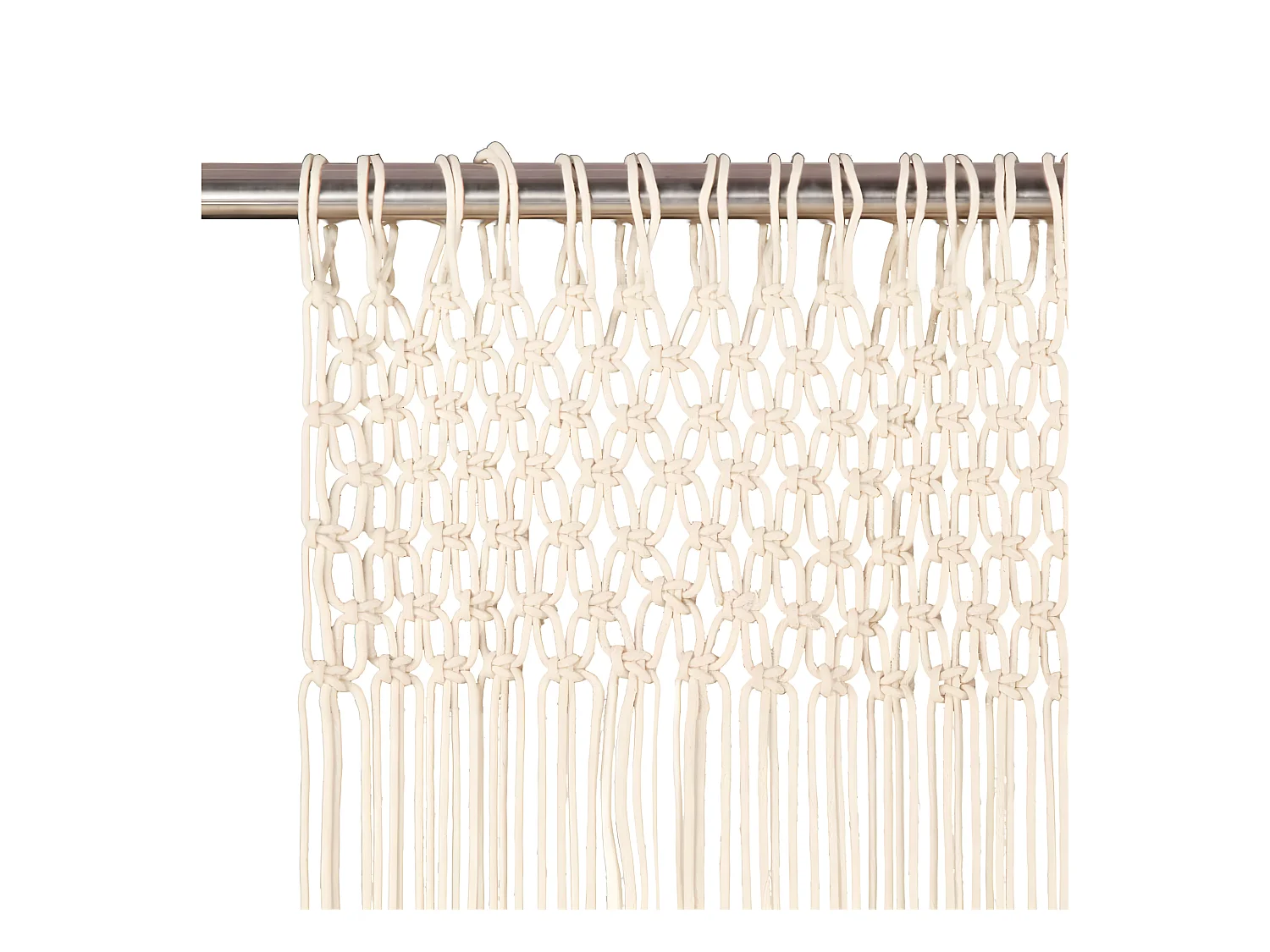 Rideau en macramé 140x240 cm Coton QBH33607