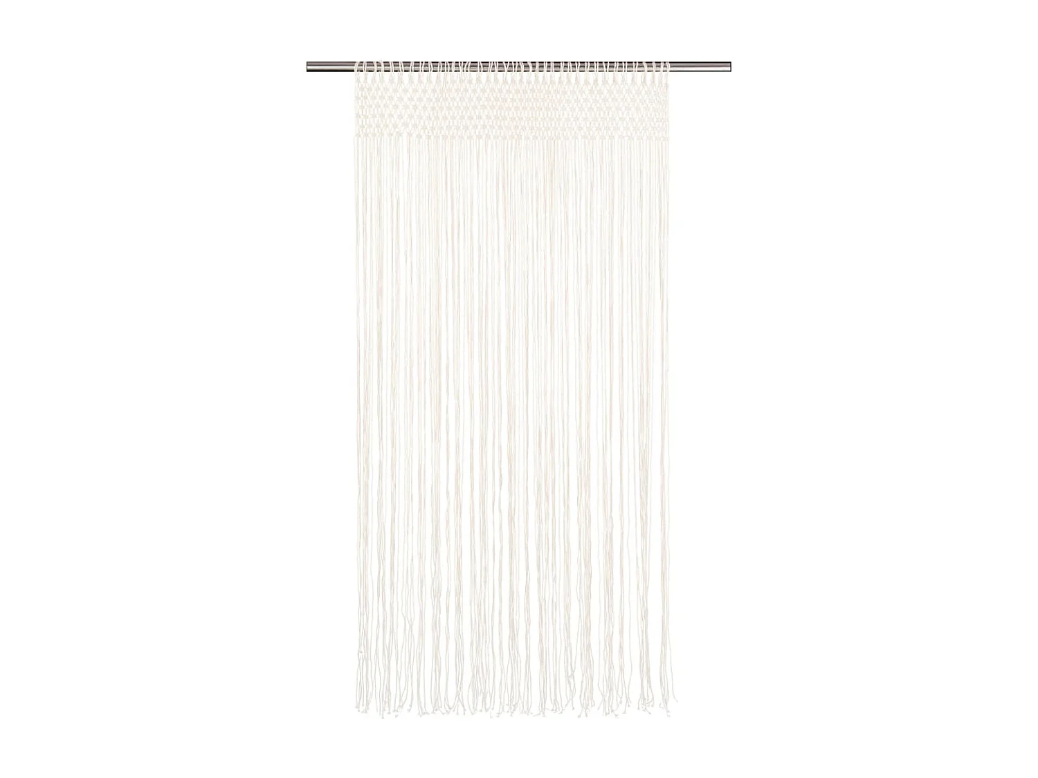 Cortina macramé 140x240 cm algodão PT680852