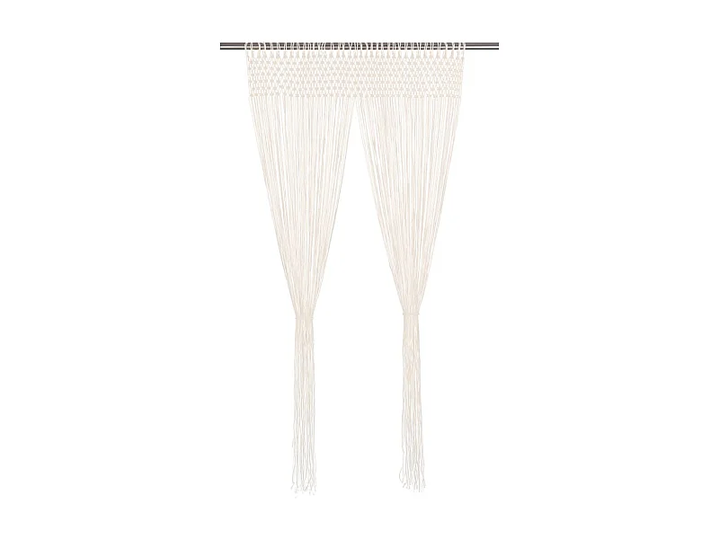 Cortina macramé 140x240 cm algodão PT680852
