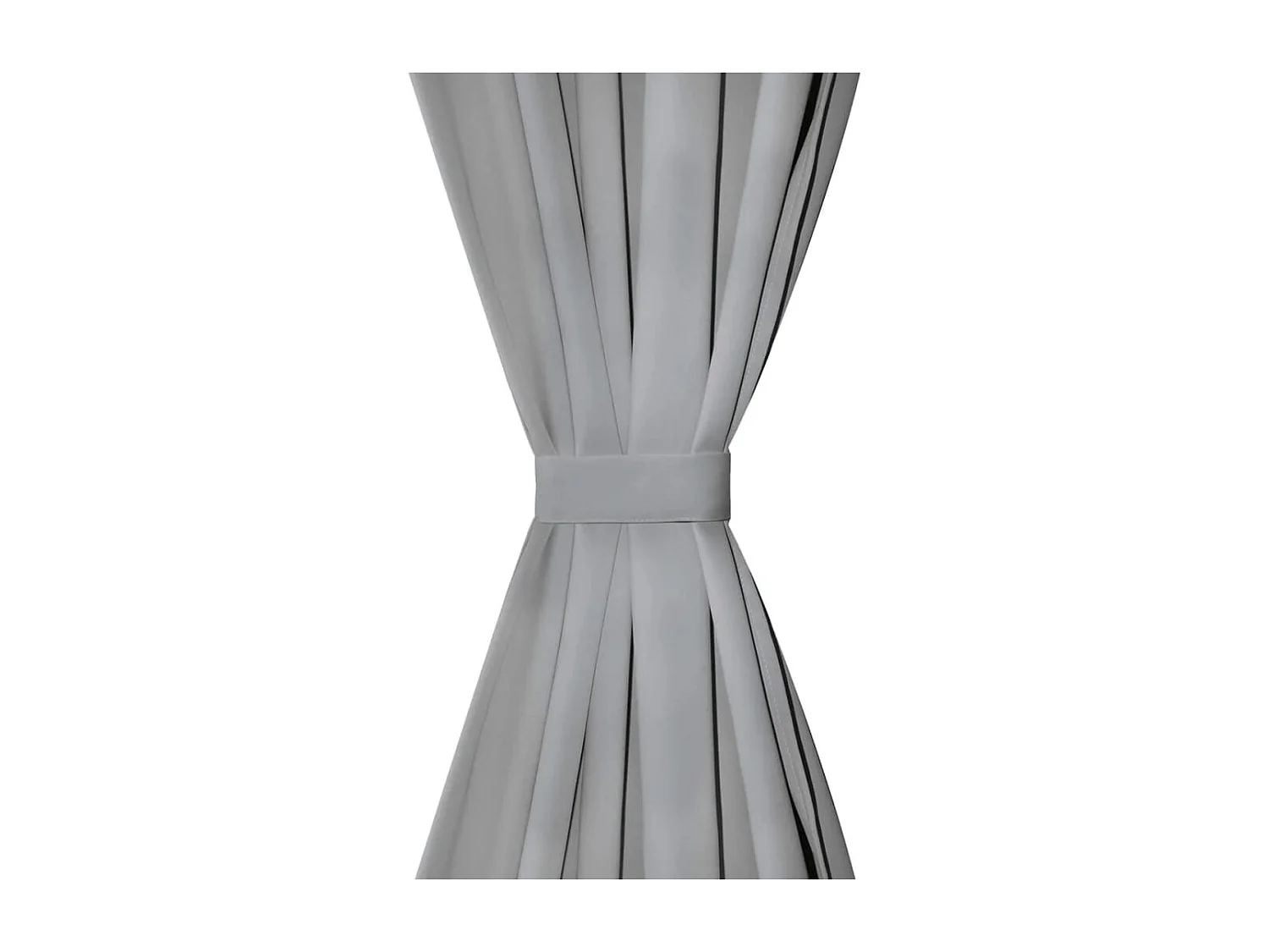 Rideau occultant avec boucles 2 pcs 140 x 225 cm Gris QBH64945