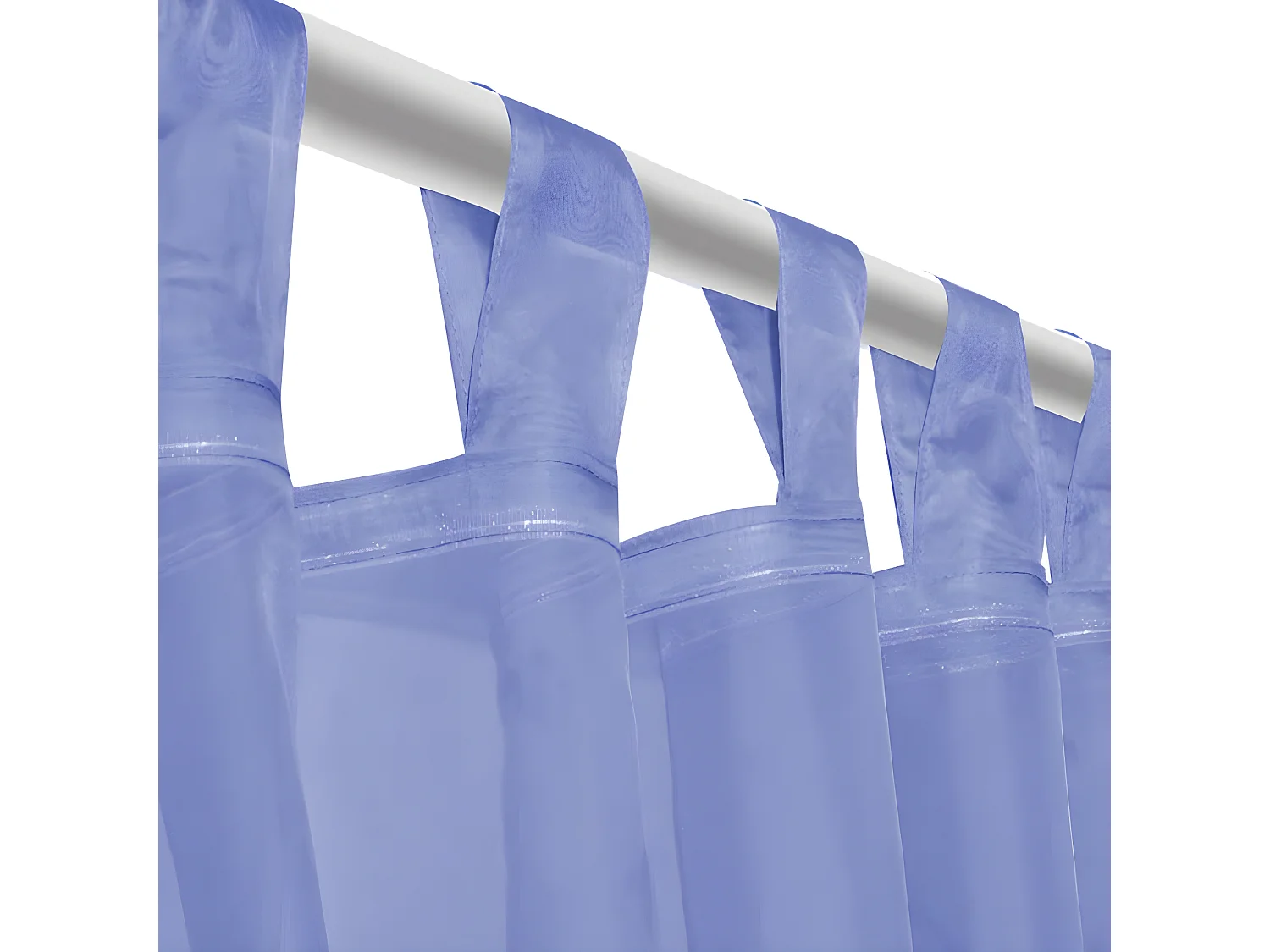 Cortinas em voile 2 pcs 140x225 cm azul real PT790008