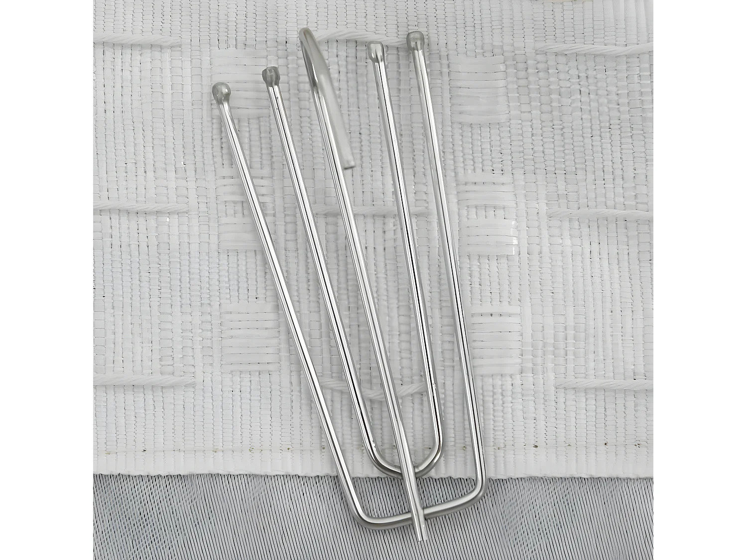 Cortinas opacas aspeto linho c/ ganchos 2 pcs 140x175 cm bege PT858524