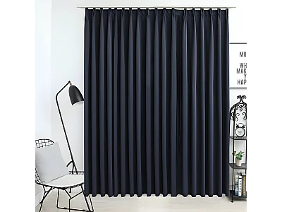 Rideau occultant avec crochets Anthracite 290x245 cm QBH20425