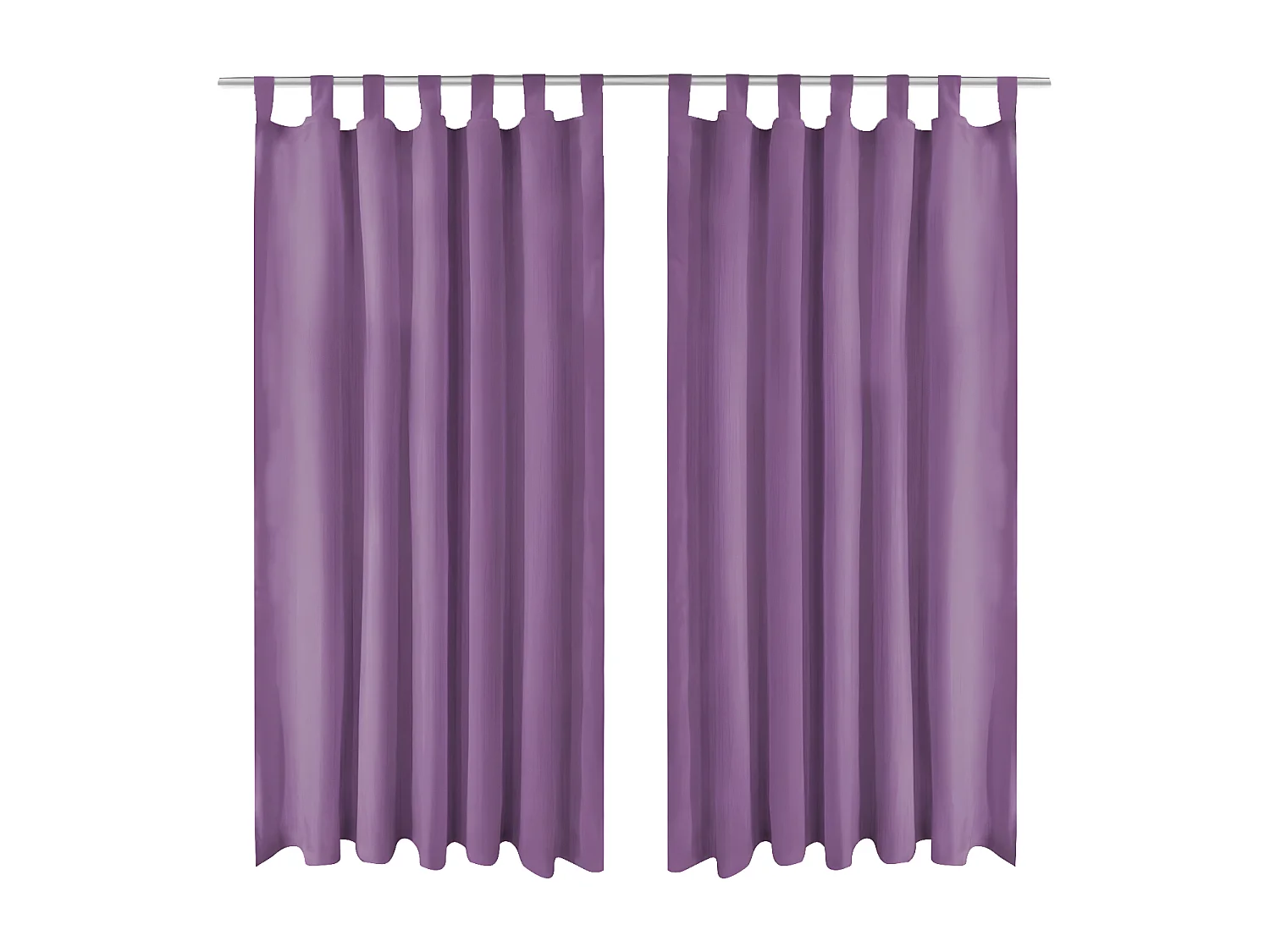 Rideau occultant avec boucles 2 pcs 140 x 225 cm Lilas QBH67237