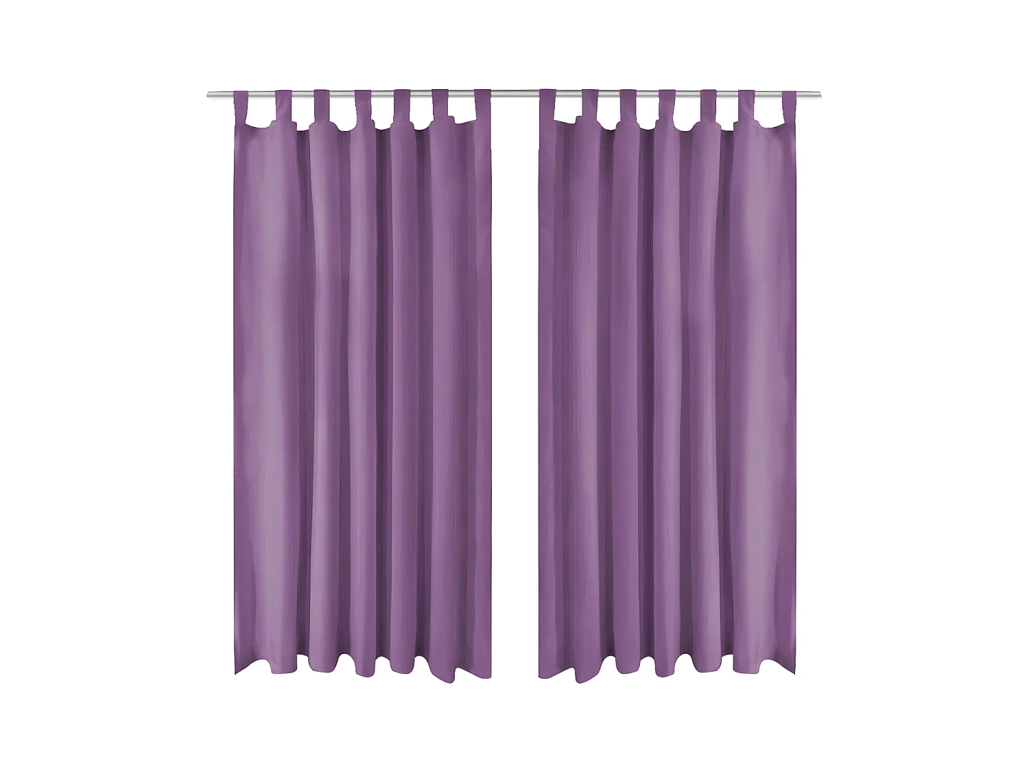 Rideau occultant avec boucles 2 pcs 140 x 225 cm Lilas QBH67237