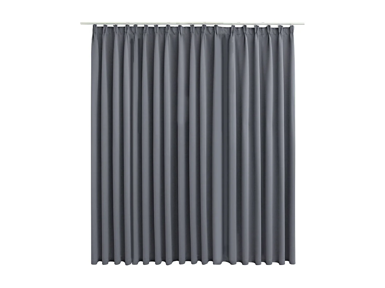 Rideau occultant avec crochets Gris 290x245 cm QBH26831