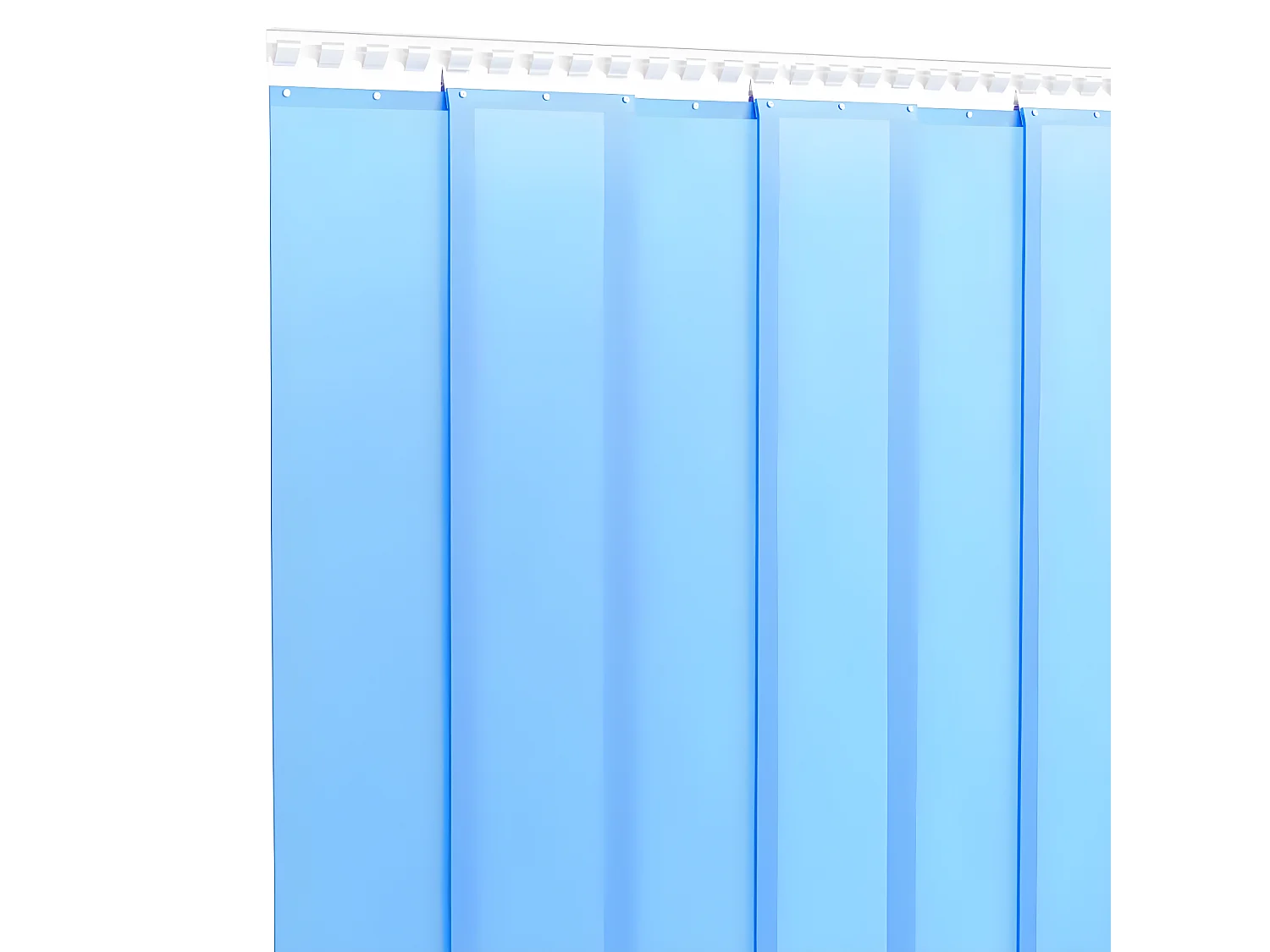 Cortina de porta 200 mm x 1,6 mm 50 m PVC azul PT787770