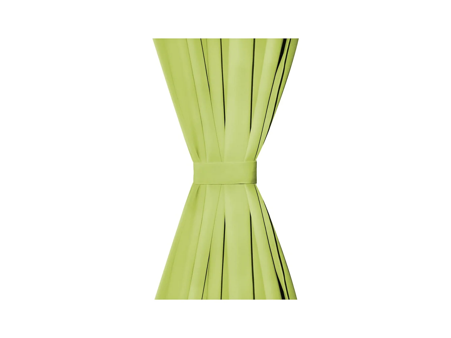 Cortinas de micro-raso con bucles 2 unidades 140x175cm verde ES376622