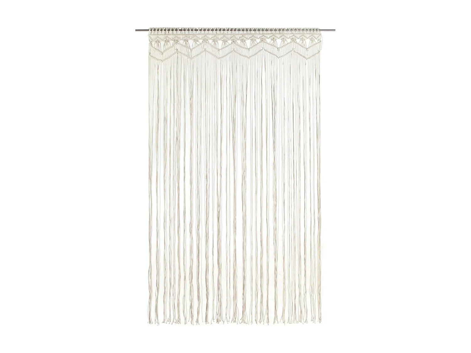 Cortina em macramé 140x240 cm algodão PT172219