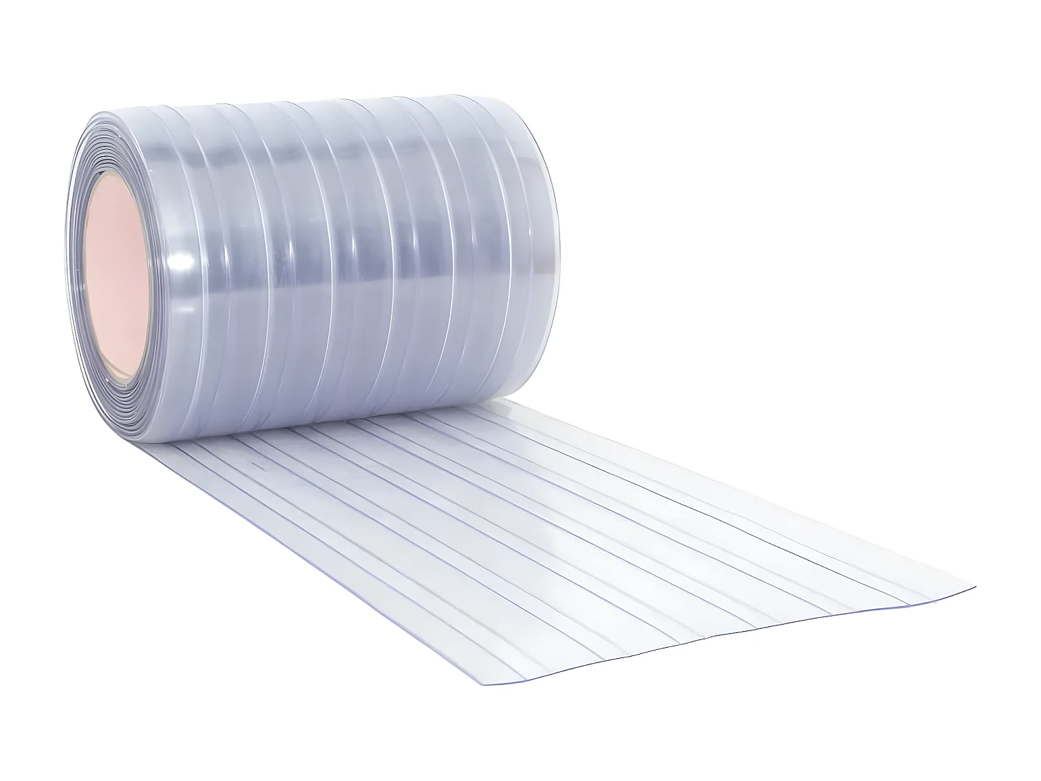 Tira de cortina para puertas PVC transparente 300x2,6 mm 10 m ES329060