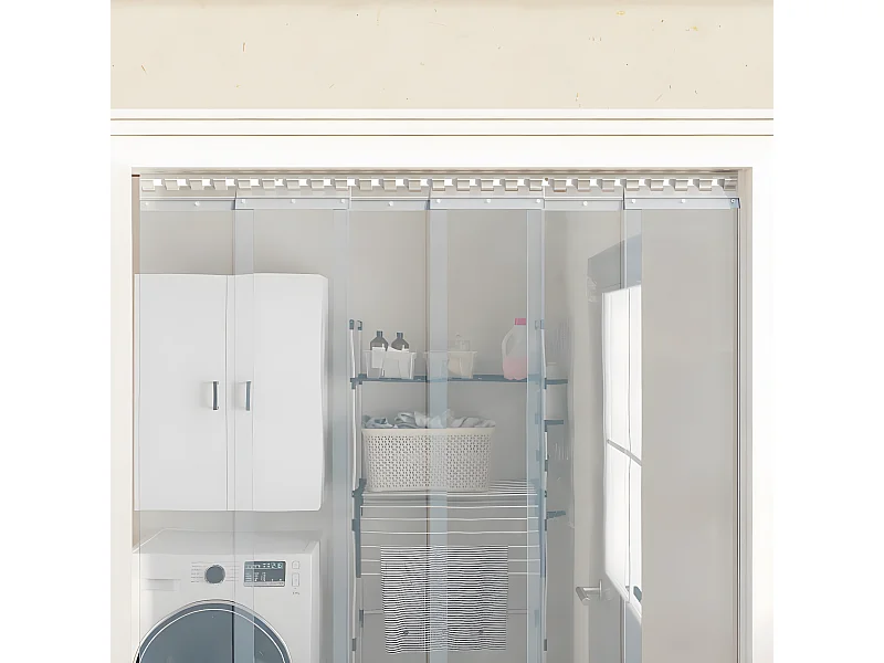 Rail de montage argenté 1 m acier inoxydable QBH48883