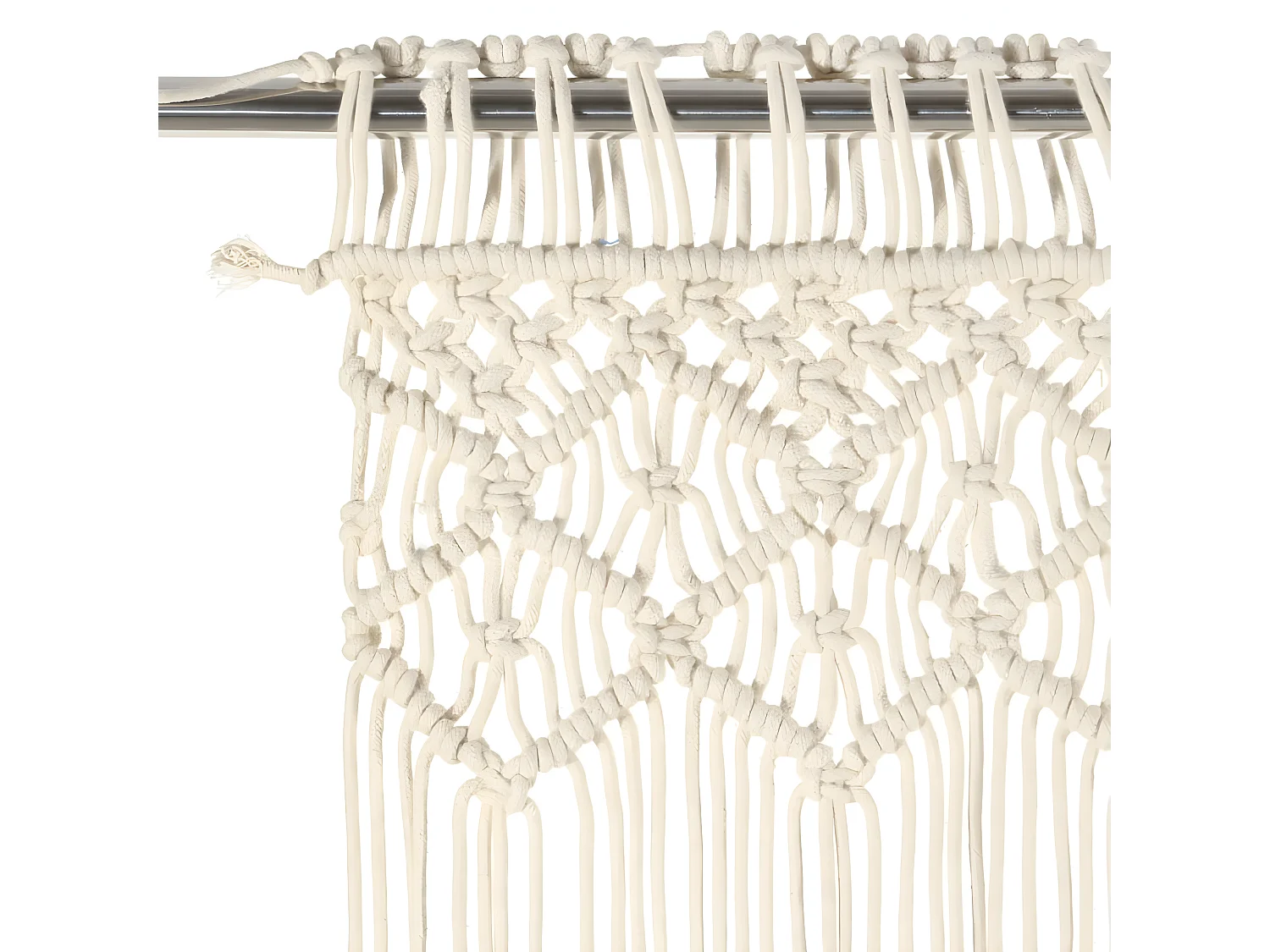 Cortina em macramé 140x240 cm algodão PT240204