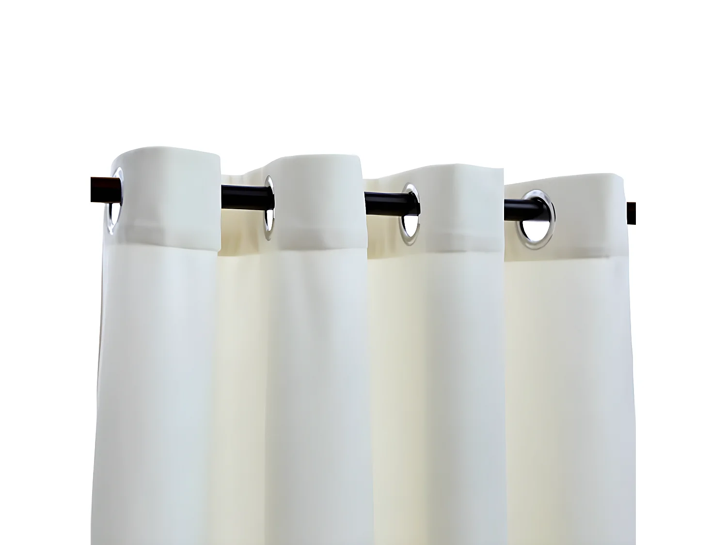 Rideaux occultants avec anneaux 2 pcs Velours Crème 140x245 cm QBH40565