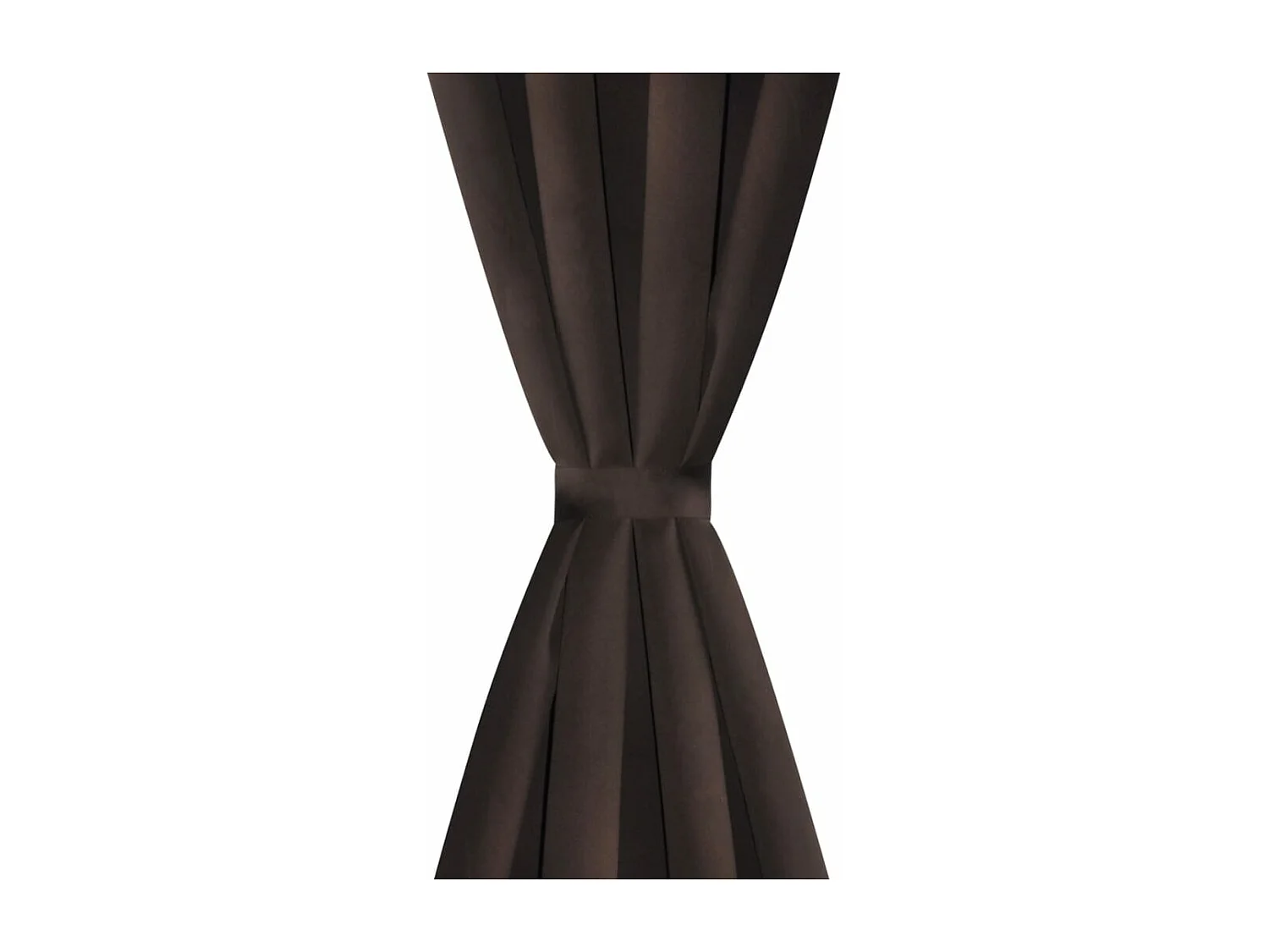 Cortinas opacas com anéis metálicos, castanho, 2 pcs,135 x 245 cm PT322295