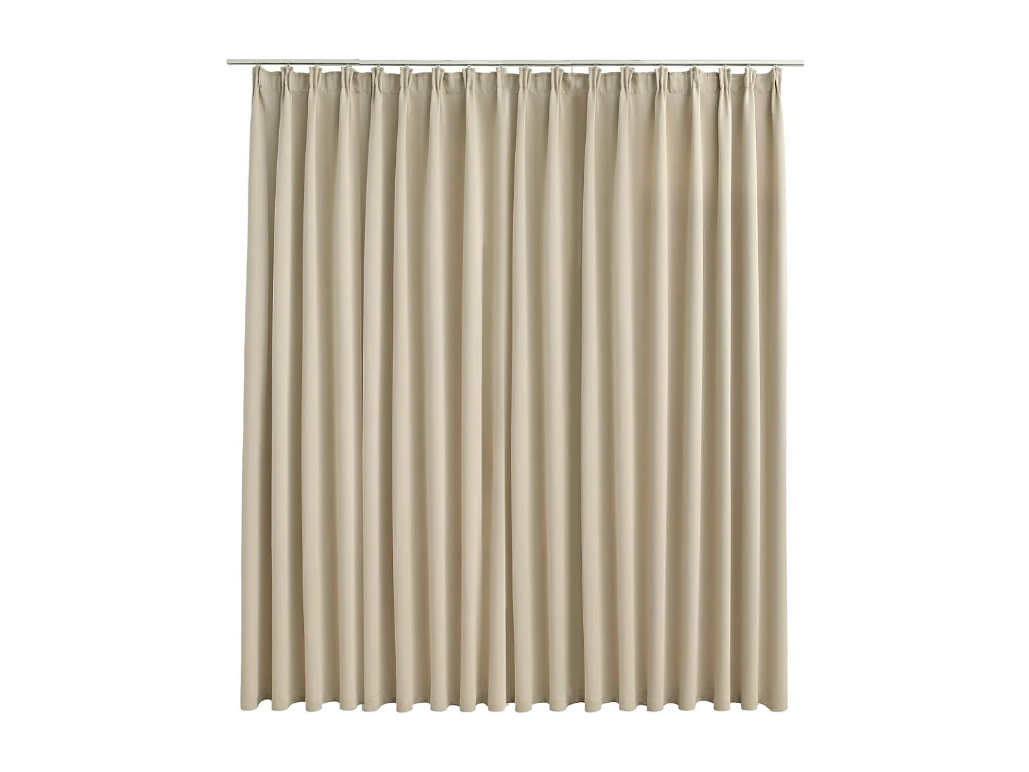 Rideau occultant avec crochets Beige 290x245 cm QBH53739