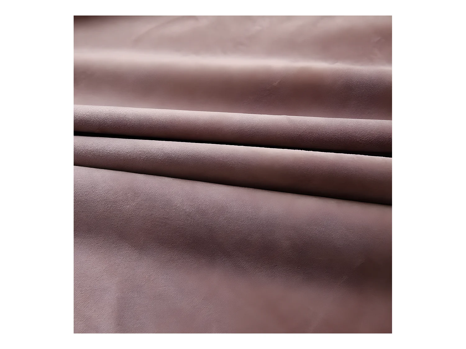 Rideau occultant et crochet 2pcs Velours Rose antique 140x225cm QBH28002