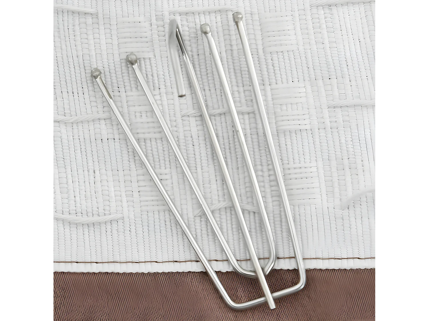 Rideaux occultants aspect lin et crochets 2 pcs Taupe 140x175cm QBH73604