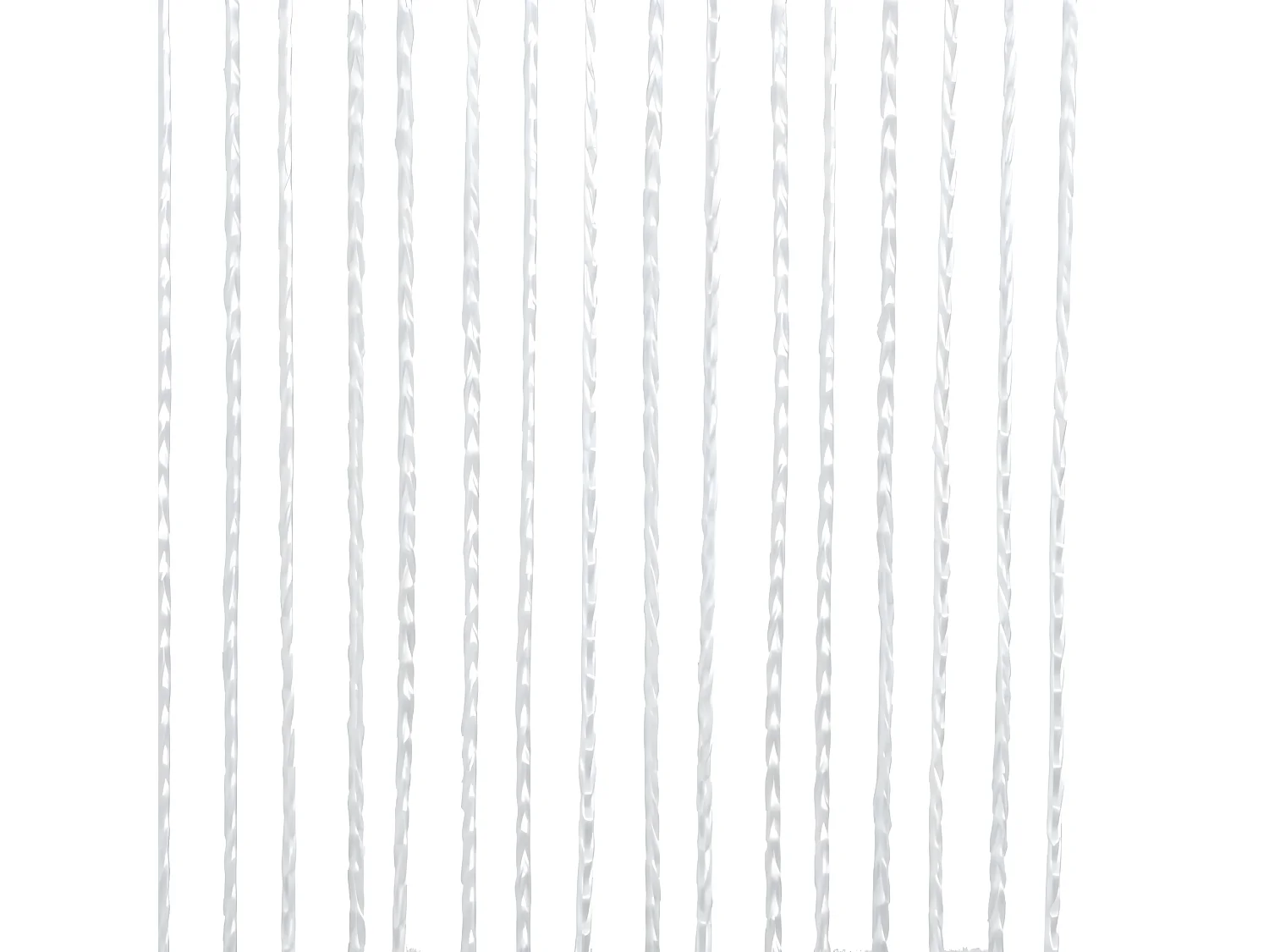 Rideau en fils 2 pcs 100 x 250 cm Blanc QBH91009