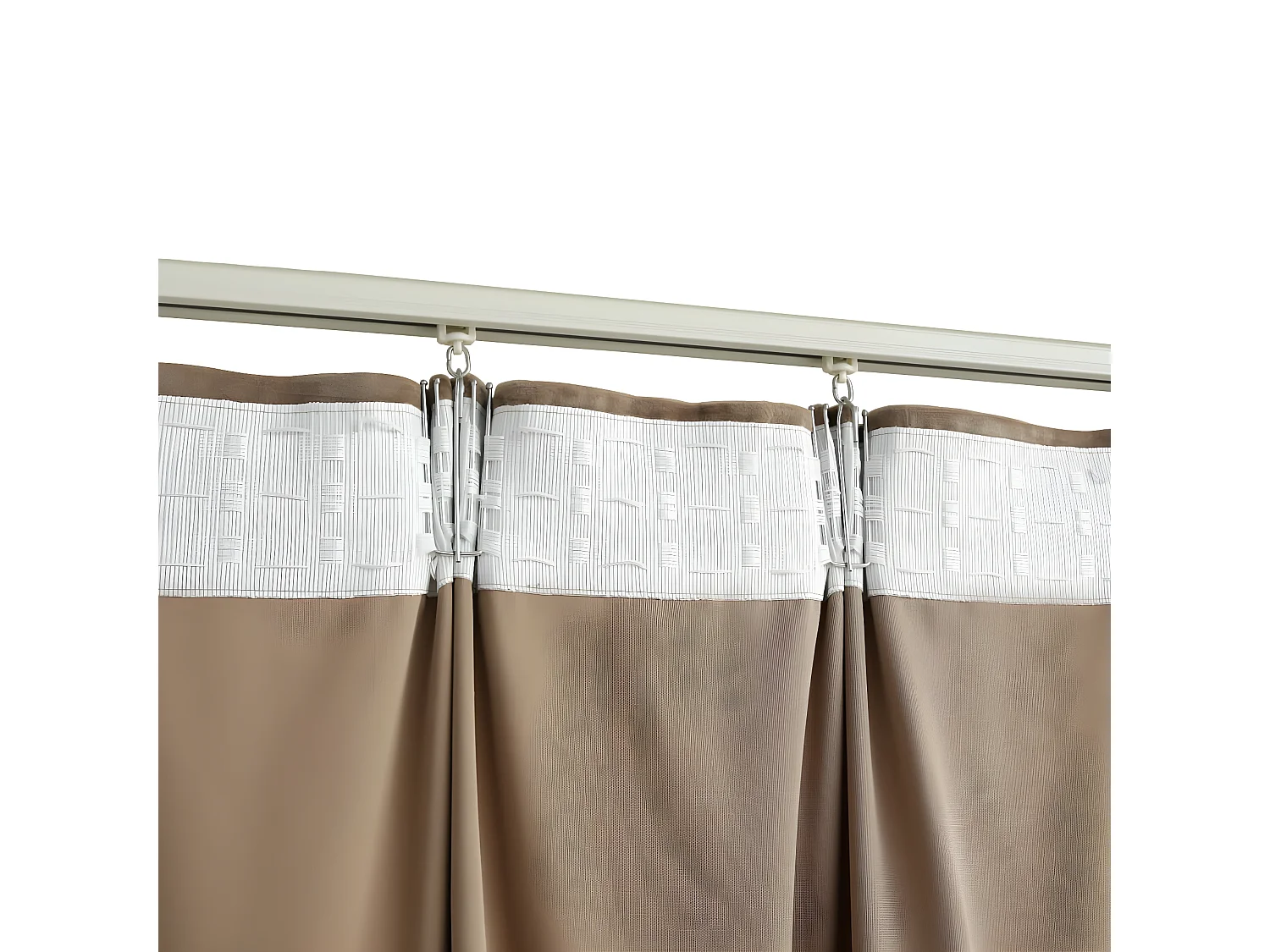 Rideaux occultants avec crochets 2 pcs Velours Beige 140x225 cm QBH66753