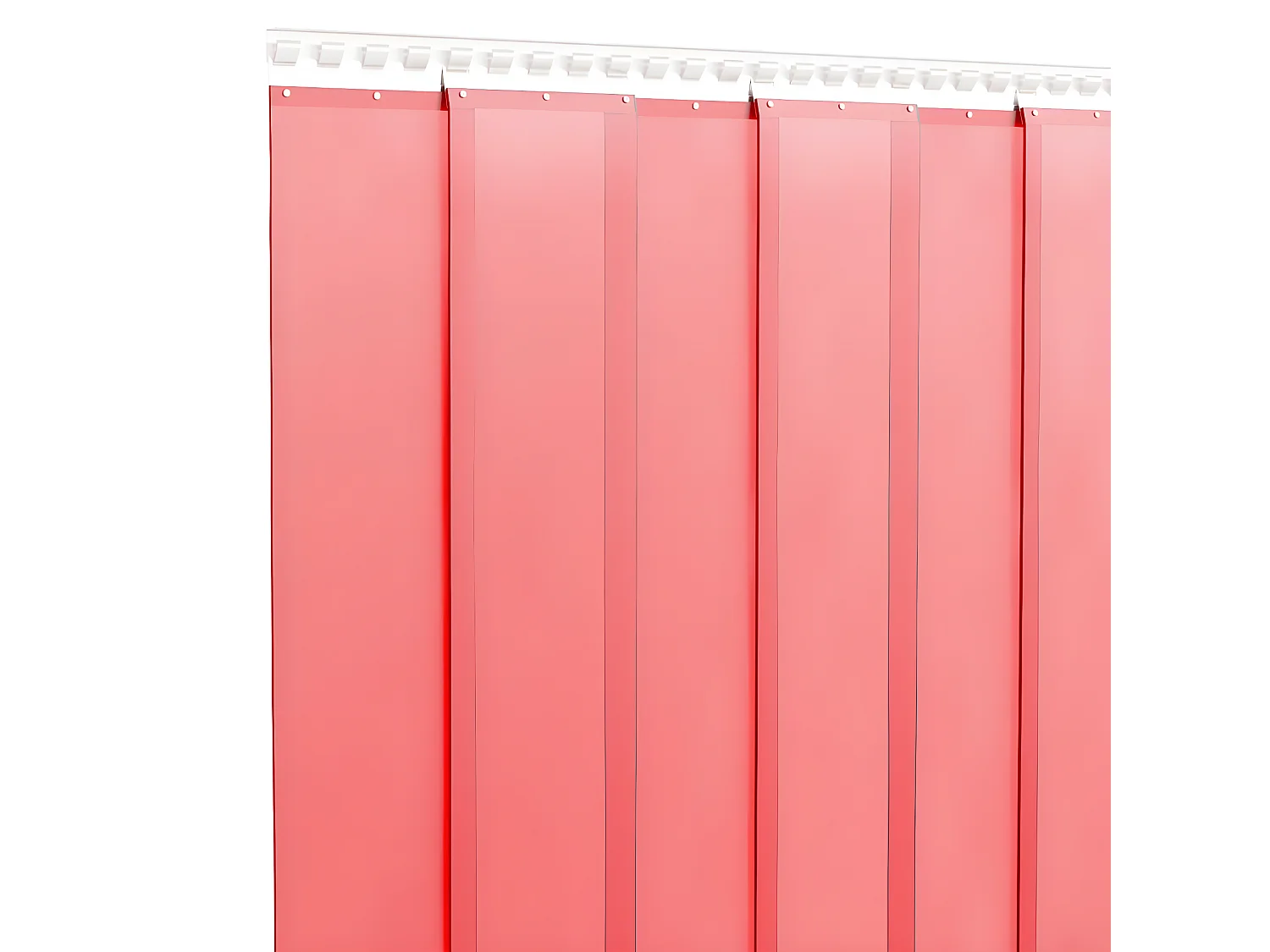 Deurgordijn 200x1,6 mm 10 m PVC rood NL906903