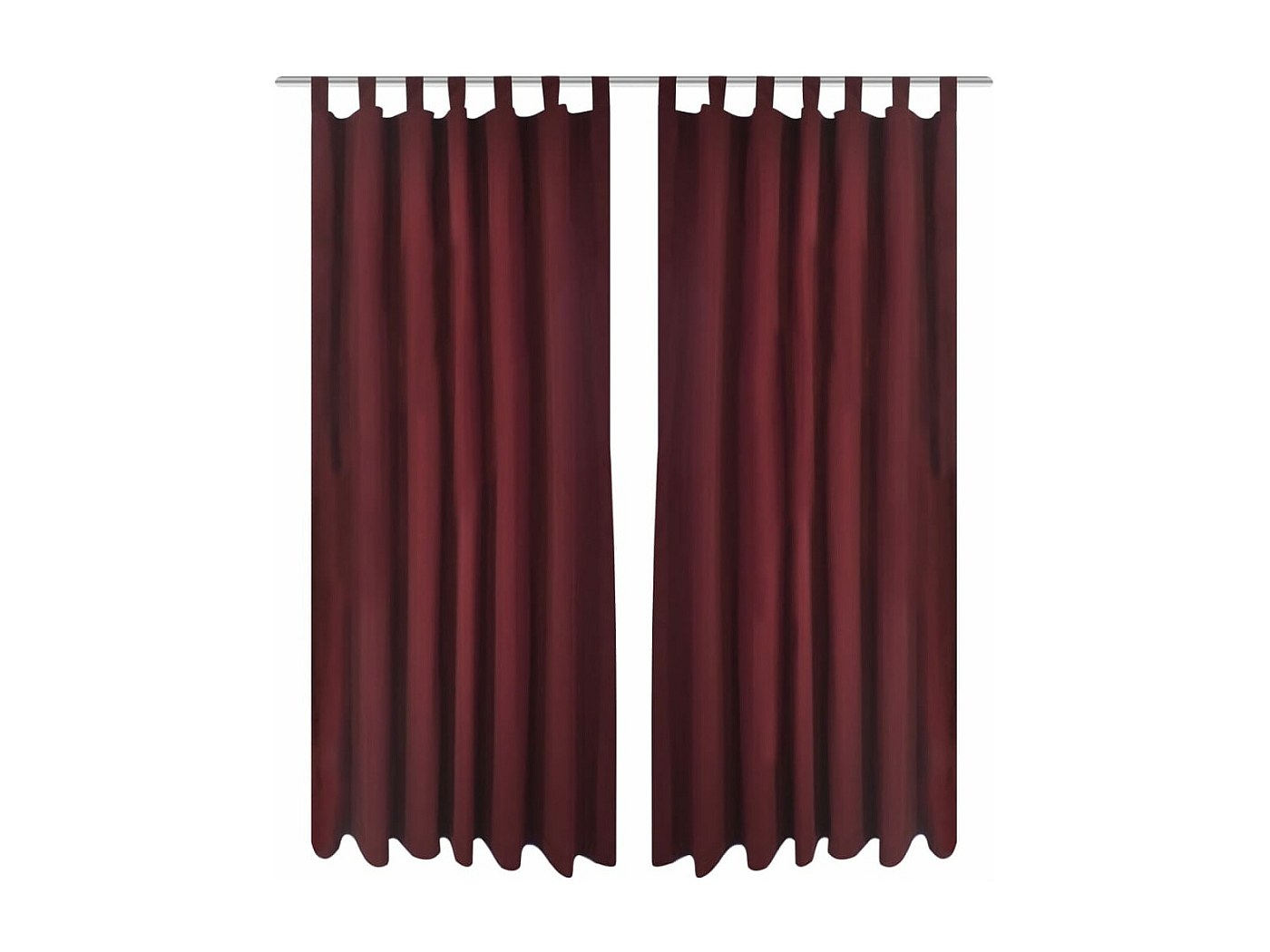 Cortinas Blancas Dormitorio ROOM99 Cortina Con Ojales Plateados MIA 140 X 280 Cm De Ancho X Alto Cortinas Blancas Salon