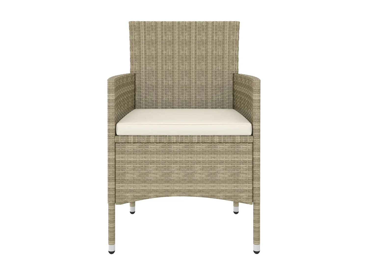 Salon de jardin 5 pcs Résine tressée Beige BE80835