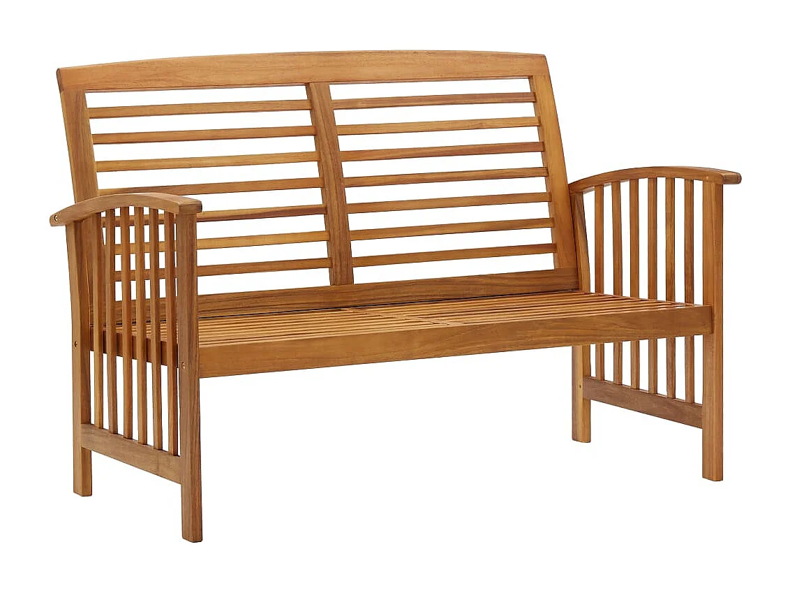 3-tlg. Garten-Sitzgruppe: Sofa + Tisch | Garten-Lounge-Set Massivholz Akazie -GKD921166