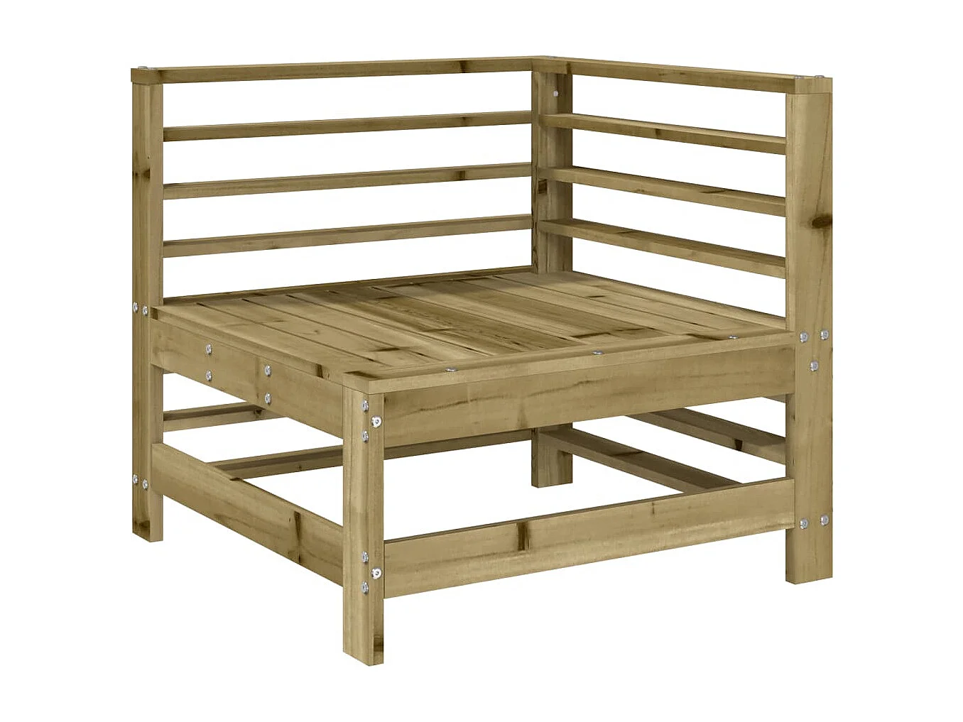 7-tlg. Garten-Sitzgruppe: Sofa + Tisch | Garten-Lounge-Set Kiefernholz Imprägniert -GKD865522