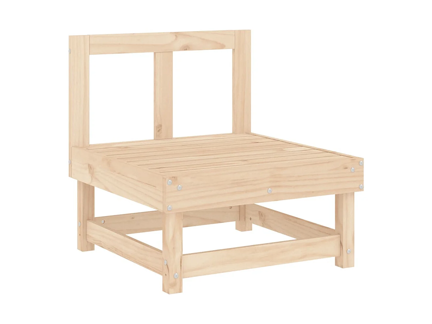 7-tlg. Garten-Sitzgruppe: Sofa + Tisch | Garten-Lounge-Set Massivholz Kiefer -GKD456474