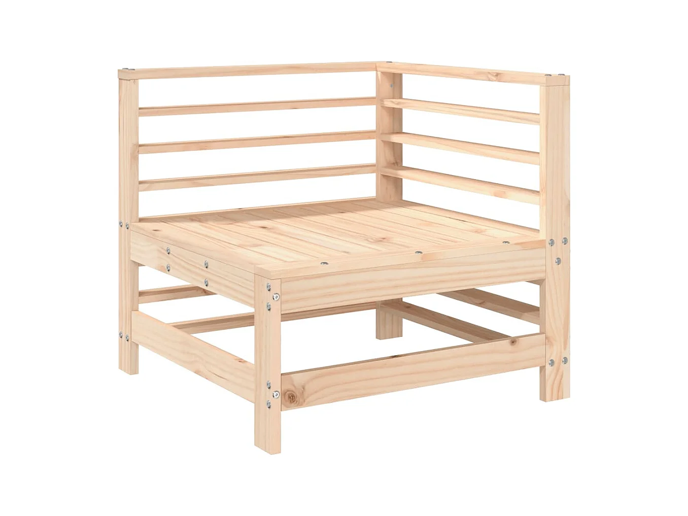 Salon de jardin 7 pcs Bois de pin massif BE11044