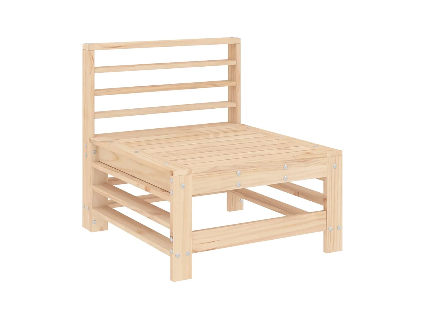 Salon de jardin 7 pcs Bois de pin massif BE11044