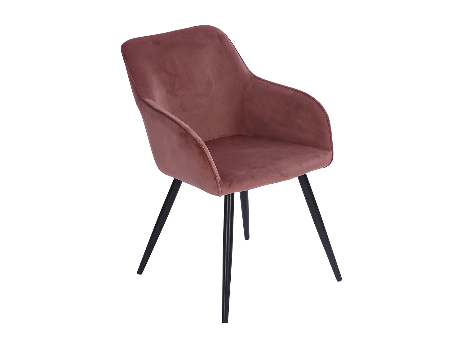 Chaise vintage GISELE velours rose - HAPPY GARDEN
