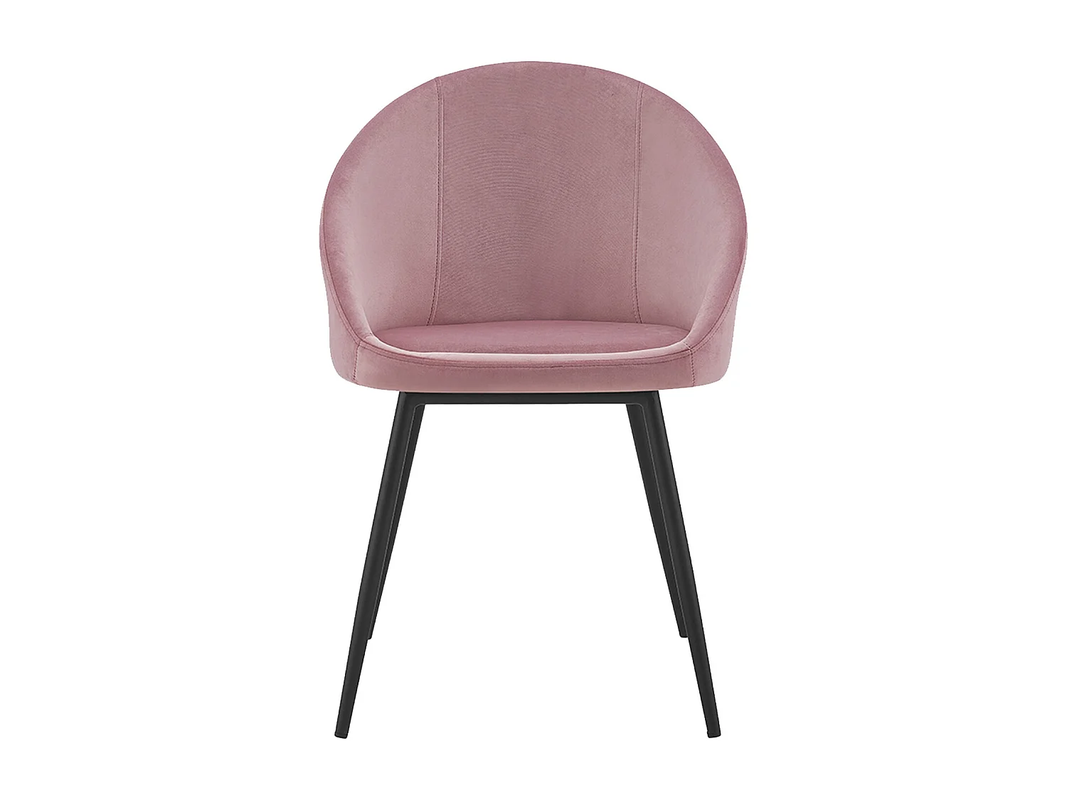 Set van 2 vintage DIANE roze fluwelen stoelen