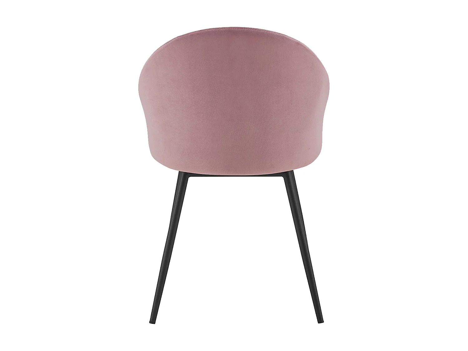 Set van 2 vintage DIANE roze fluwelen stoelen